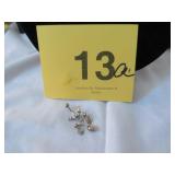 CLEAR STONE FLOWER BELLY BUTTON RING