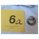 VTG MULTI COLORED STONE 925 STERLING