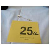 10K PINK STONE STICK PIN (2.64G)