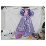 DISNEY RAPUNZEL TANGLED DRESS / BASKET SIZE 4-6X