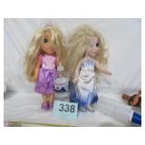 ELSA, RAPUNZE DISNEY 14" DOLL WITH ORG CLOTHES