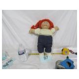 VTG RED HEAD CABBAGE PATCH DOLL, ORG CLOTHES