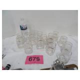Vtg Bartett Collins Golden Grape Glasses (16)