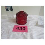 Indian Glass Ruby Red Fairy Lampshade With Stars
