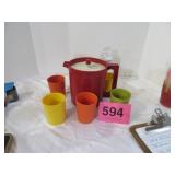 Small Tupperware Pitcher Kids Glasses