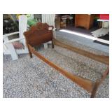 Antique Walnut Hand Carved (One Hook Missing)