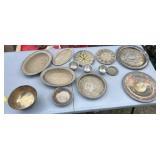 Stainless steel plates and bowls