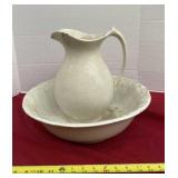 Vitreous Pitcher and Basin