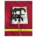New Cast Iron Wall Mount Horse with Bell