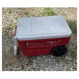 Coleman Cooler with Handle and Wheels with Water