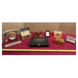 Jewelry Boxes, Clock and Recipe Tin Box