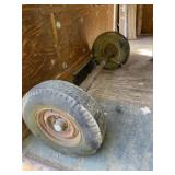 Trailer Axle with Two 7.50-16 Tires ,76 to Tires