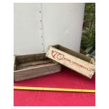 RC Royal Crown Cola with one more wood crate
