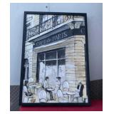 Cafe de Paris Framed Canvas