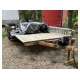 20 foot Double Axle Flatbed Trailer, have Title,