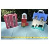 Barbie Play Dresser and Farm House