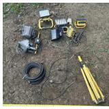 Work Lights with Air Compressor Hose