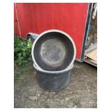 Two Tuff Stuff Tubs Measures 33 x 19 Tall . Holes
