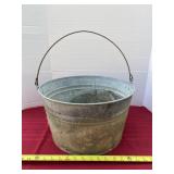 Aluminum Pail with Handle, Does Have Holes In