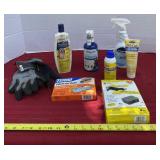 Mouse Killer, Gloves, Ant Killer and Blue Kote