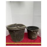 Rubber and Plastic buckets