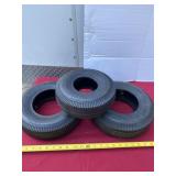Two New 4.10/3.60-6 tires and One New 4.10/3.50-4