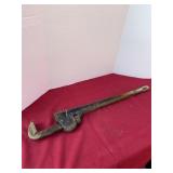 29 inch Pipe Wrench. It has some Fire Damage