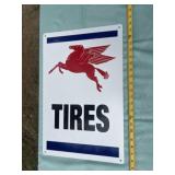 Shell Pegasus Tires Tin Sign