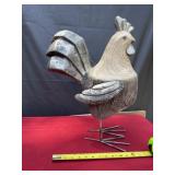 Plaster Chicken Decor