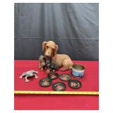 The Bradford Exchange Dachshund Dog , Frog and