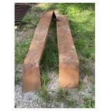 Two Trailer Fenders Rusty Both 60 inches Long to