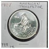 1987 American Prospector .999 1 Once Silver