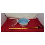 Pyrex Promotional Gold Leaf Delphite Blue