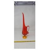 Vintage L.E. Smith Art Glass Pitcher