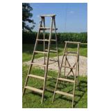 7 ft and  5 ft Wooden Step Ladder