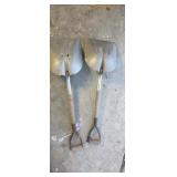 2 Aluminum Scoop Shovels