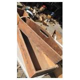 Wood Carpenters Tote Tray with Boxes