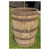 Large Oak Whiskey Barrel