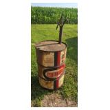 Primrose Advertising 55 Gallon Oil Drum with Hand