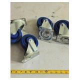 4 New Rubber Casters