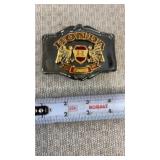 Honda belt buckle features a "Double Eagle"