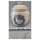 Aunt Rhody" goose and blue bow/ribbon motif