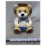 "Trapper Teddy Bear" cookie jar