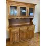 Maple Buffet and Hutch in Warm Brown Finish