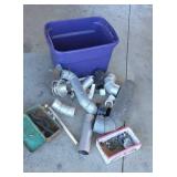 Tote Full of Pipe for Water Heater Furnace