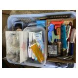 Laundry Basket With Bathroom Supplies