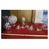 Hummingbird Ornament, Vases and Glass Globe