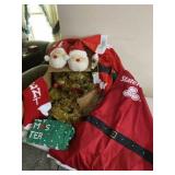 Christmas Apron, Stockings, Slippers and Gold