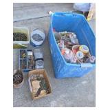 Huge Tote Full of Pole Barn Metal Screws Aluminum