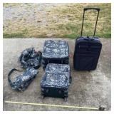 Jaguar and Black Suitcases and Carry Bags